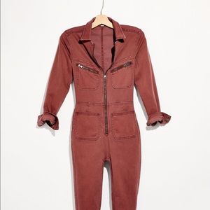 Lennox Jumpsuit in sold out cherry color